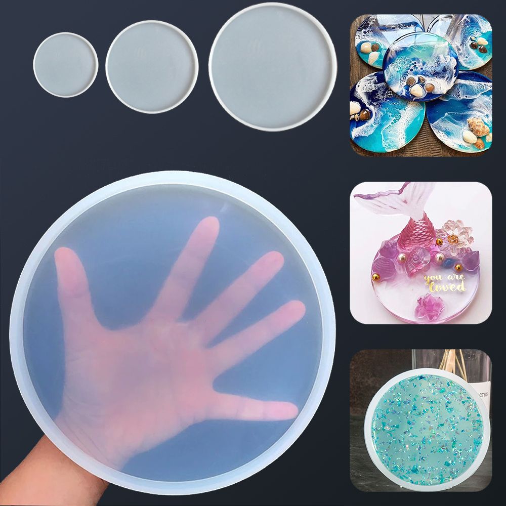Coaster Mold Round - Transparent Fluid Arts Round Coaster Resin
