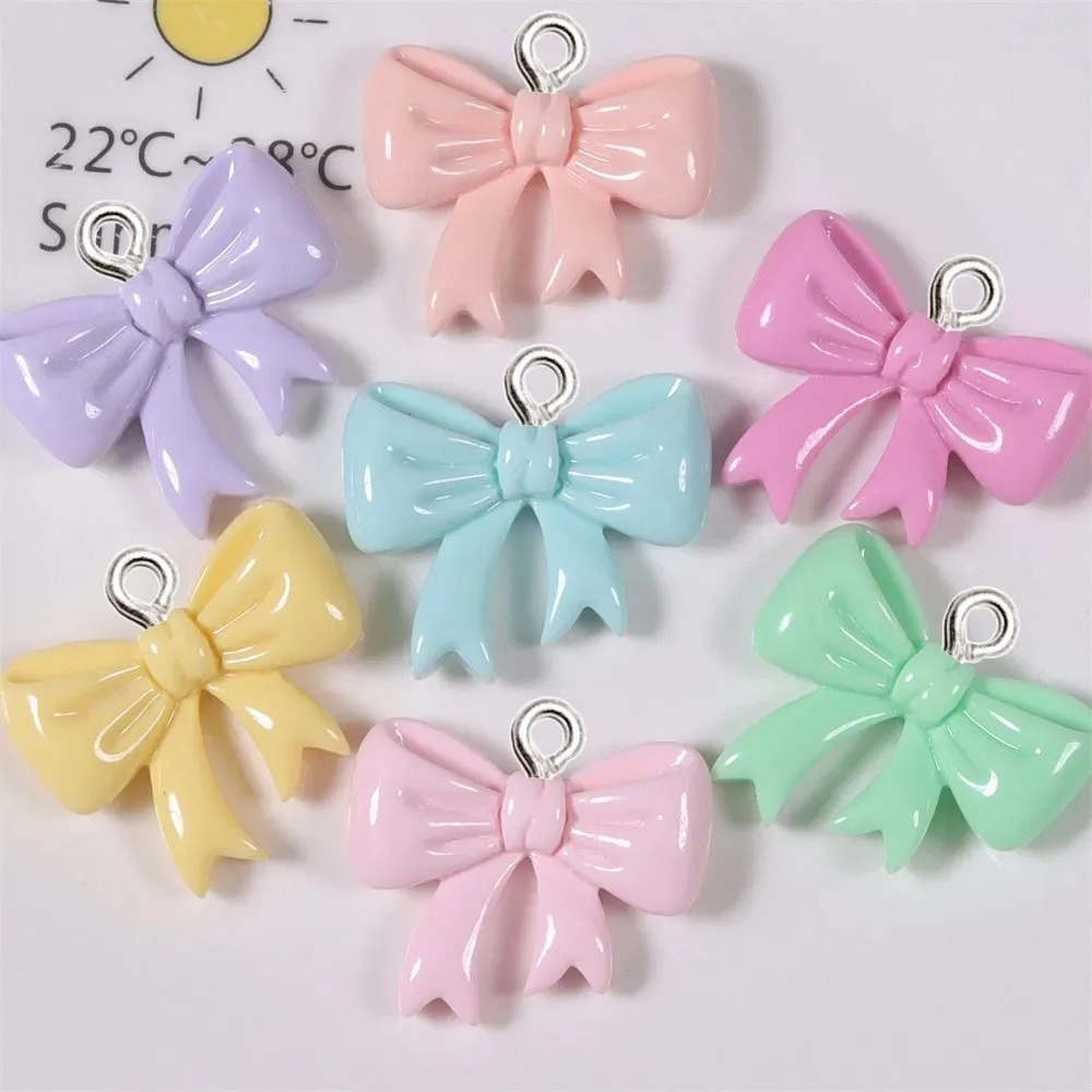 10 Pieces Candy Color Bow Resi - Resin Craft Projects recension och pris