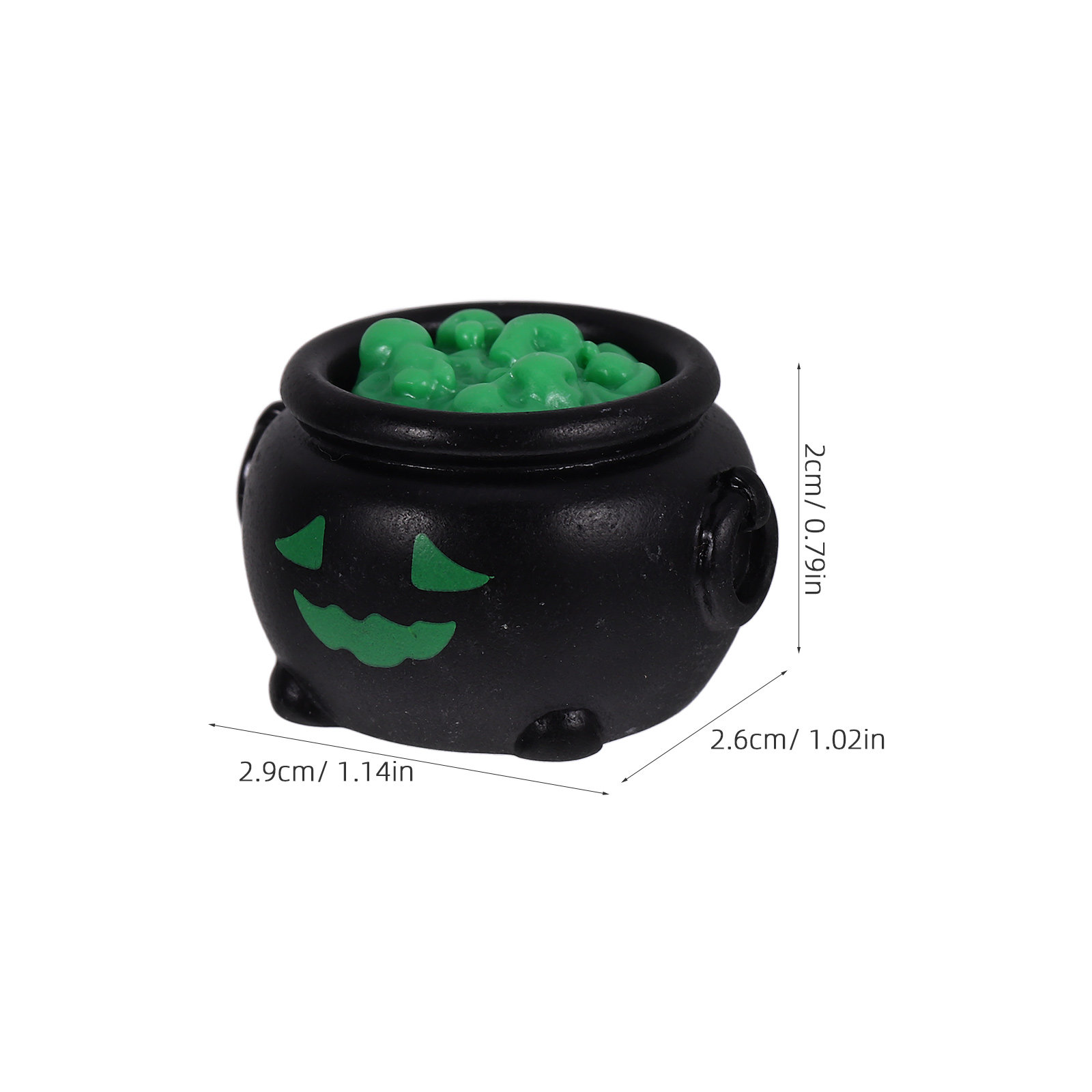 10Pcs Miniature Witch Cauldron - Crafting Resin recension och pris