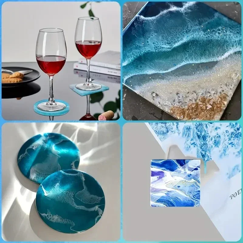 5Pcs/Set DlY Epoxy Resin Cup C - Coaster Mold Round recension och pris