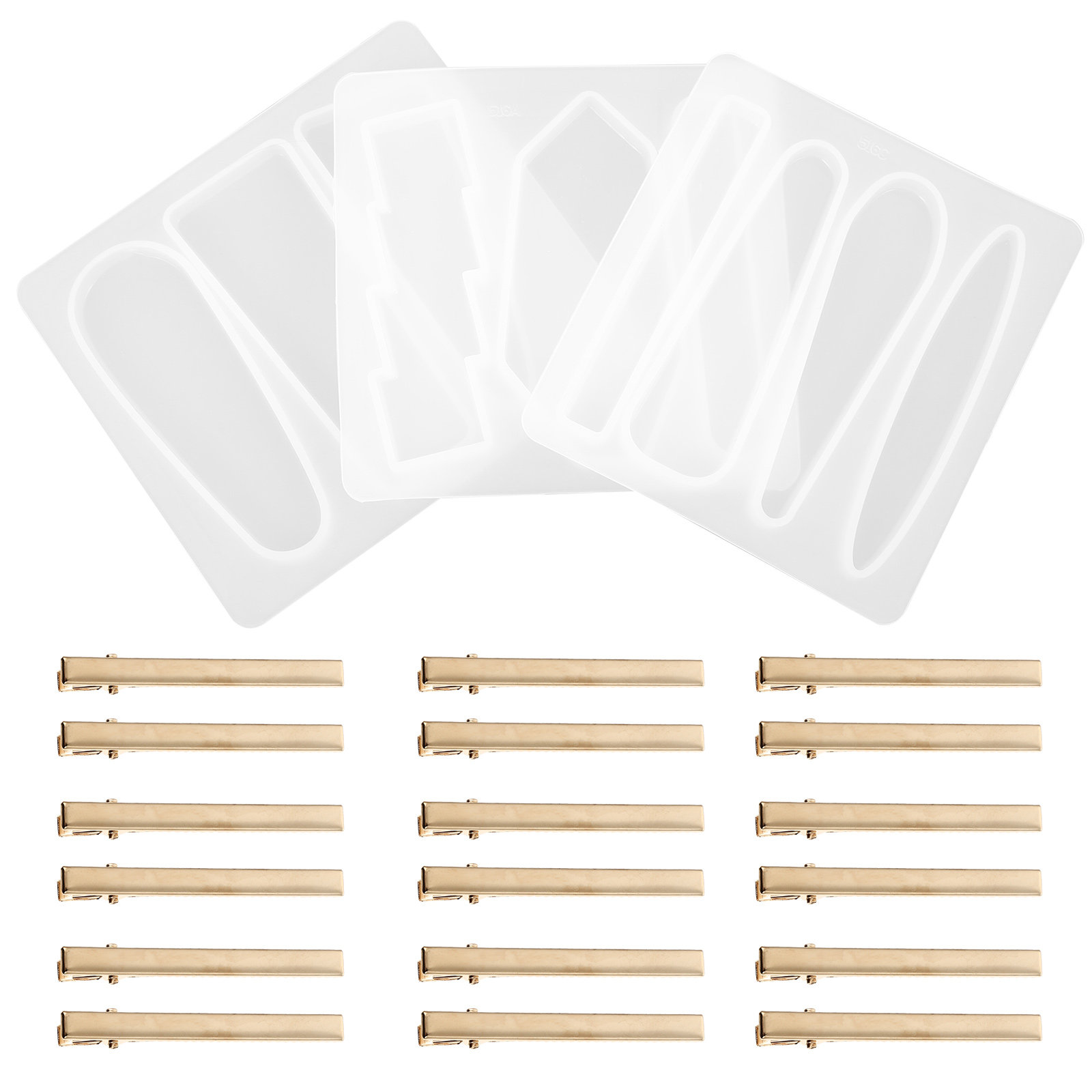 1Set Silicone Hair Clips Mold  - Resin Crafts Diy recension och pris