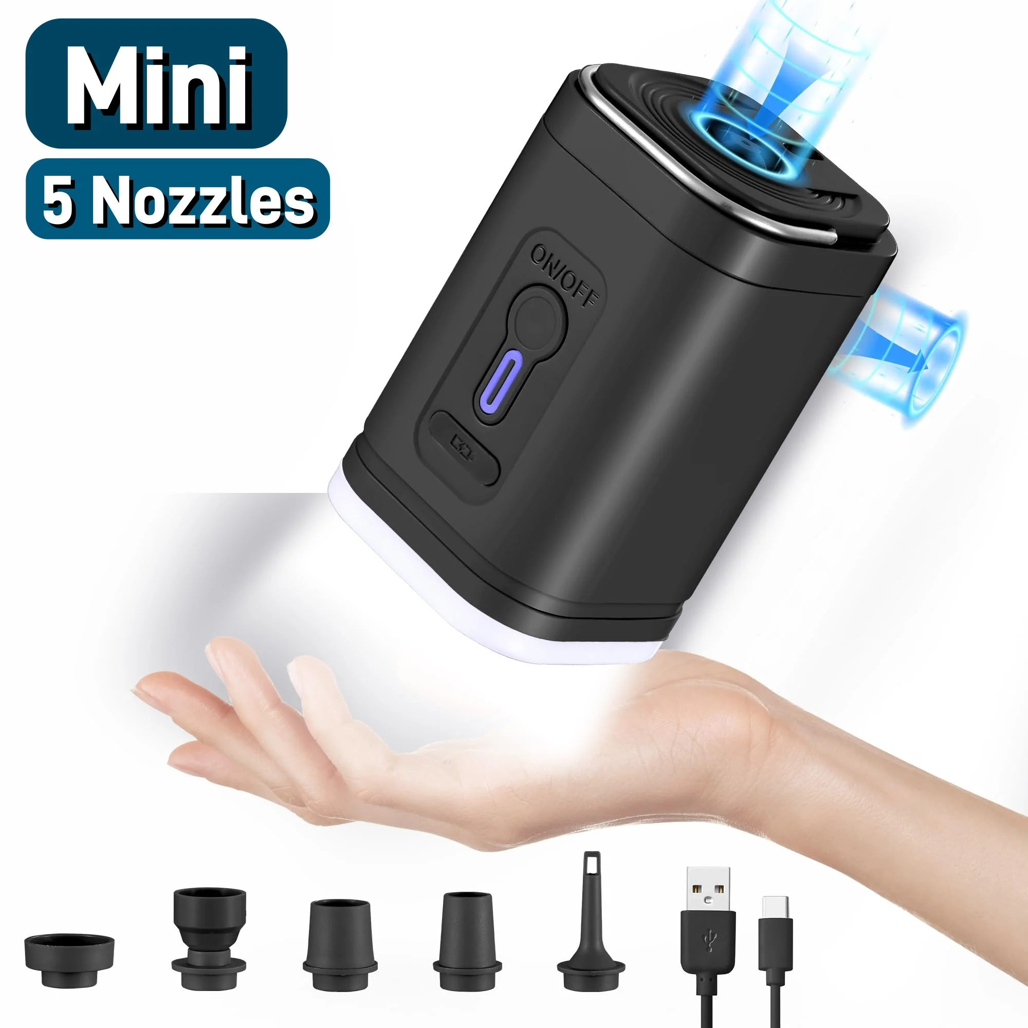 Mini Portable Air Pump with 13 - Vacuum Chamber Small recension och pris