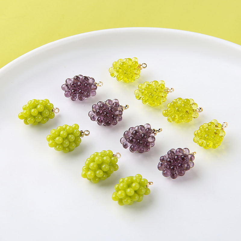 6pcs Cute Little Grapes Resin  - Resin Craft Projects recension och pris