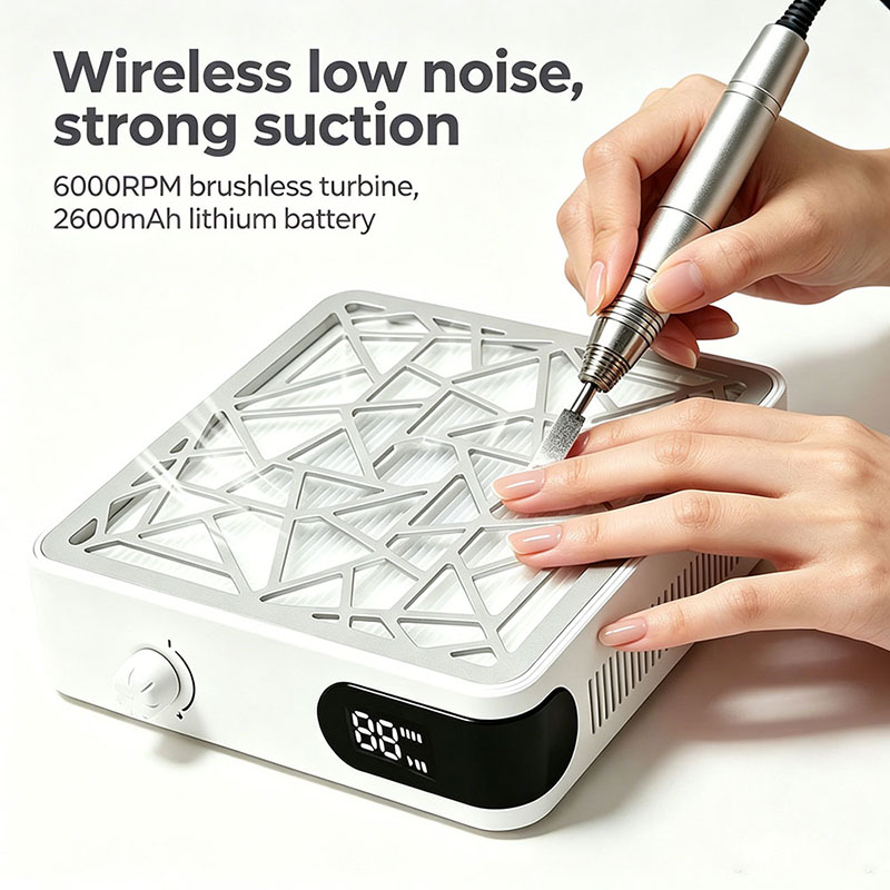 Rechargeable Nail Dust Collect - Vacuum Chamber Small recension och pris