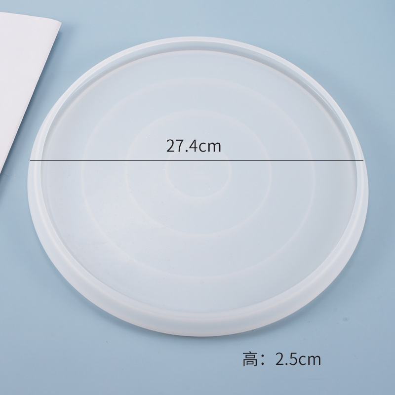 27.4cm Large Round Tray Mold J - Coaster Mold Round recension och pris