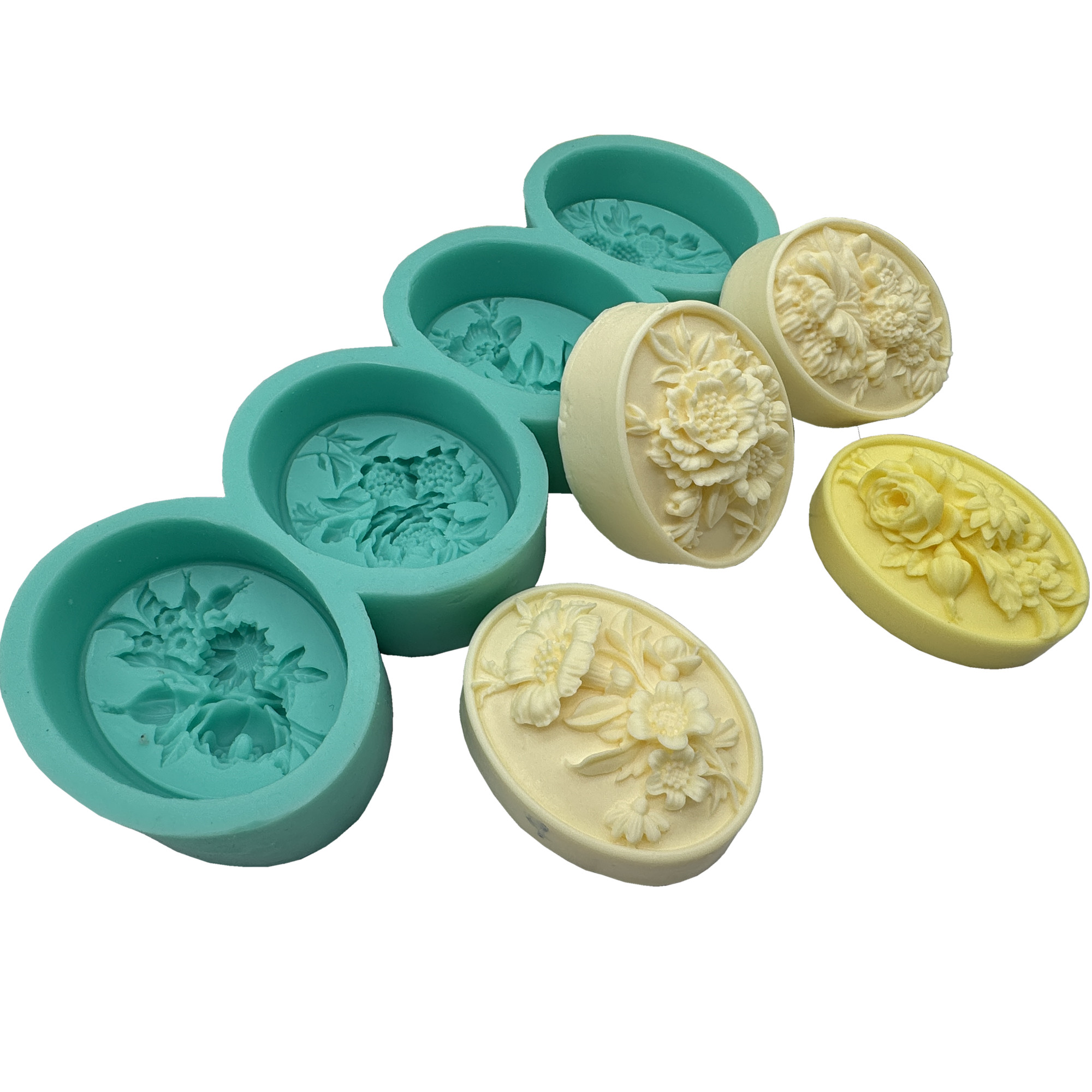 4Cavity Oval Flower 3D Soap Mo - Resin Craft Ideas recension och pris