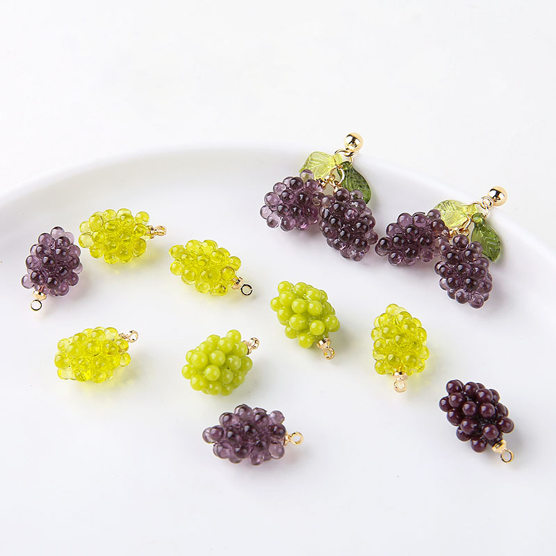 6pcs Cute Little Grapes Resin  - Resin Craft Projects recension och pris