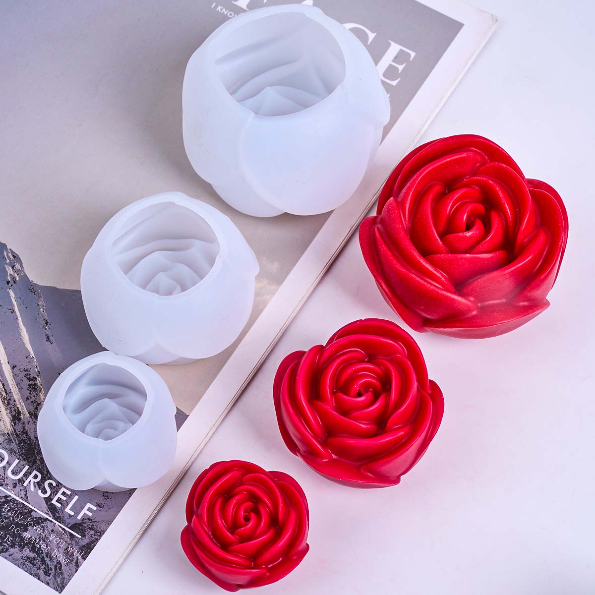 3D Flower Shape Silicone Candl - Resin Craft Ideas recension och pris