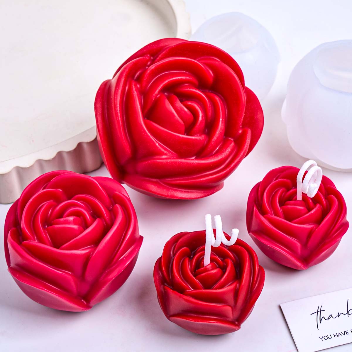 3D Flower Shape Silicone Candl - Resin Craft Ideas recension och pris