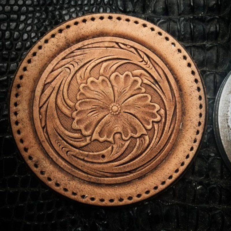 3D Aluminum Alloy  Arabesque L - Coaster Mold Round recension och pris