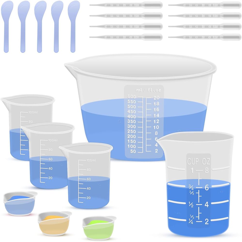 Silicone Resin Mixing Measurin - Mixing Cup Silicone recension och pris