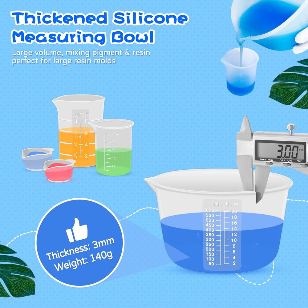 Silicone Resin Mixing Measurin - Mixing Cup Silicone recension och pris