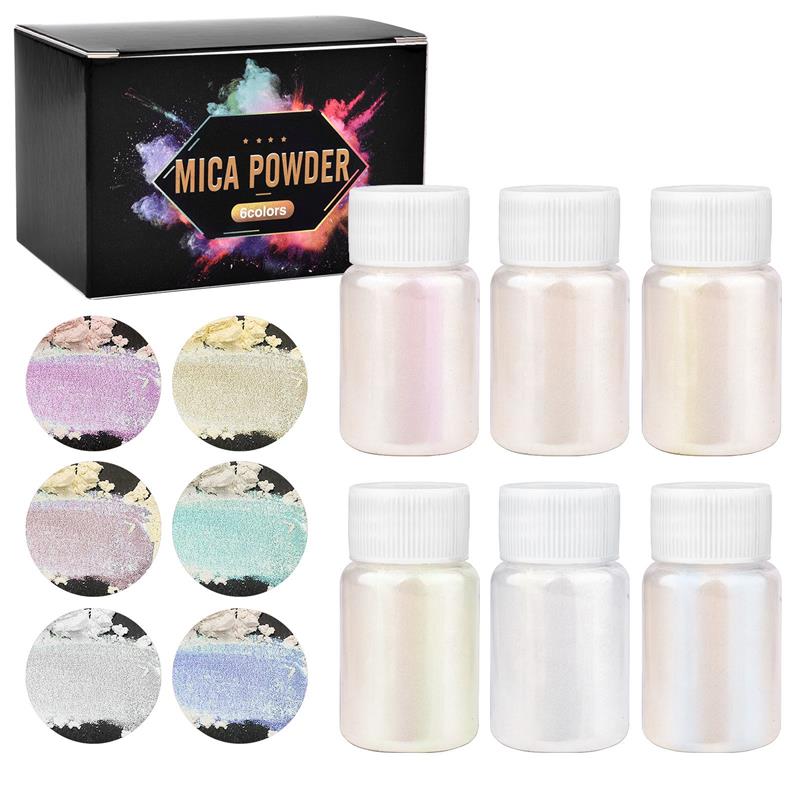 6 Pcs-Set Epoxy Resin Dye Mica - Resin Pigment Set recension och pris