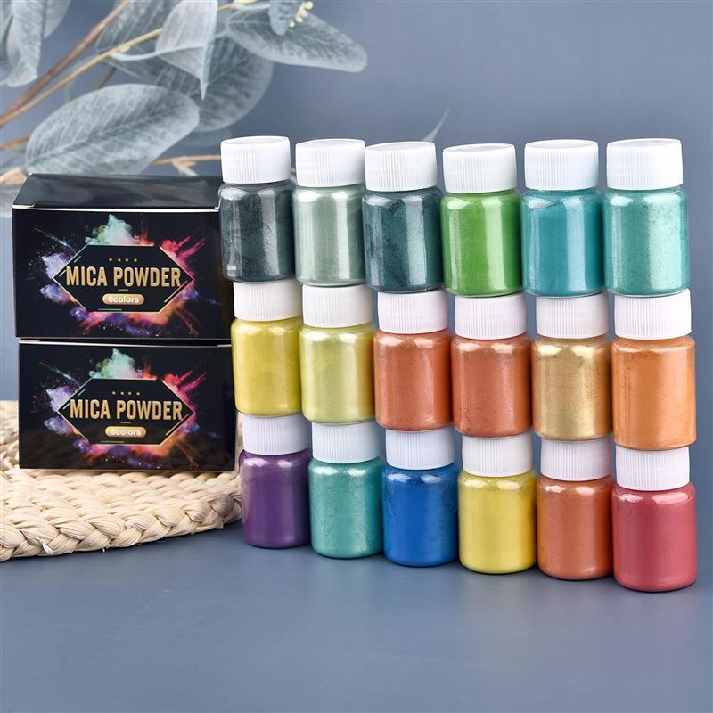 6 Pcs-Set Epoxy Resin Dye Mica - Resin Pigment Set recension och pris