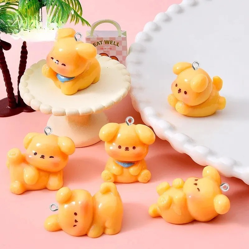 10Pcs Cute Cartoon Dog Acrylic - Resin Craft Projects recension och pris